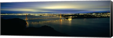 Framed Golden Gate Bridge, San Francisco Bay Print