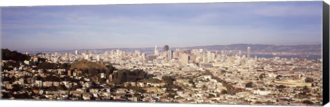 Framed Panoramic view of San Francisco, California Print