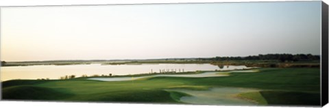 Framed Golf course at the coast, Ocean City Golf &amp; Yacht Club, Ocean City, Worcester County, Maryland, USA Print