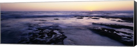 Framed Waves in the sea, Children&#39;s Pool Beach, La Jolla Shores, La Jolla, San Diego, California, USA Print