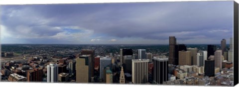 Framed Buildings in a city, Denver, Denver county, Colorado Print