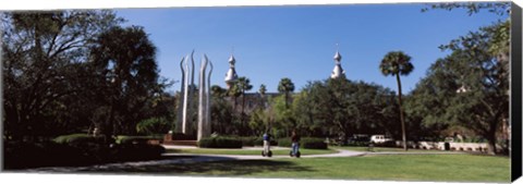 Framed University students in the campus, Plant Park, University Of Tampa, Tampa, Hillsborough County, Florida, USA Print