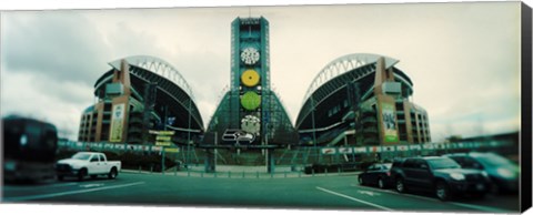 Framed Facade of a stadium, Qwest Field, Seattle, Washington State, USA Print