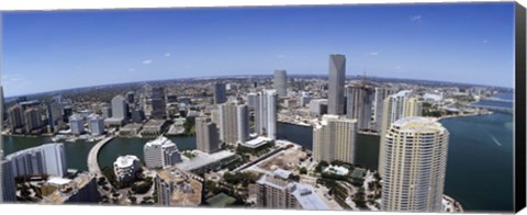 Framed Aerial View of Miami, Florida, 2008 Print