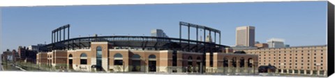 Framed Baseball park in a city, Oriole Park at Camden Yards, Baltimore, Maryland, USA Print
