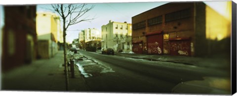 Framed Buildings in a city, Williamsburg, Brooklyn, New York City, New York State, USA Print