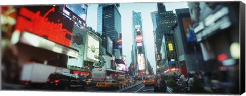 Framed Buildings lit up at dusk, Times Square, Manhattan, New York City, New York State, USA Print