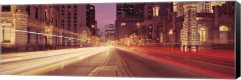 Framed Michigan Avenue at Dusk, Chicago, Illinois Print