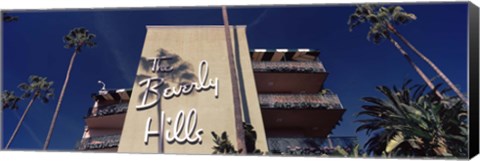 Framed Low angle view of a hotel, Beverly Hills Hotel, Beverly Hills, Los Angeles County, California, USA Print