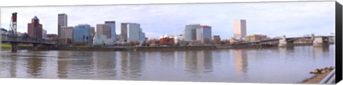 Framed Buildings at the waterfront, Portland, Multnomah County, Oregon, USA 2010 Print