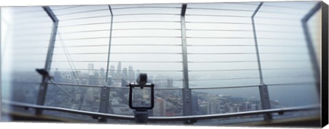 Framed City viewed from the Space Needle, Queen Anne Hill, Seattle, Washington State, USA Print