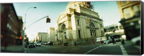 Framed Low Angle View in Williamsburg, Brooklyn, New York Print