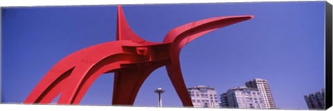 Framed Low angle view of a sculpture, Olympic Sculpture Park, Seattle Art Museum, Seattle, King County, Washington State, USA Print