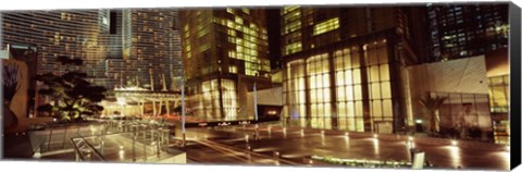 Framed City lit up at night, Citycenter, The Strip, Las Vegas, Nevada, USA Print