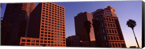 Framed Buildings in Los Angeles, California Print