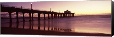 Framed Manhattan Beach Pier, California Print