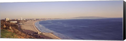 Framed City at the waterfront, Santa Monica, Los Angeles County, California, USA Print
