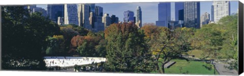 Framed Ice rink in a park, Wollman Rink, Central Park, Manhattan, New York City, New York State, USA 2010 Print