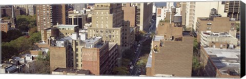 Framed Buildings in a city, Chelsea, Manhattan, New York City, New York State, USA Print