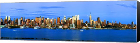 Framed Manhattan skyline, New York City, New York State, USA Print