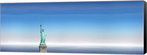 Framed Statue Of Liberty, Manhattan, New York City Print
