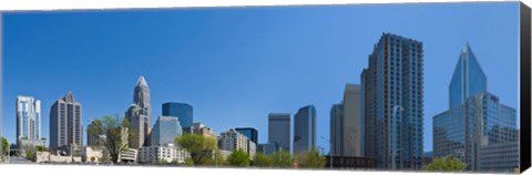 Framed Skyscrapers in Charlotte, North Carolina Print