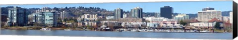 Framed Buildings at the waterfront, Portland, Multnomah County, Oregon, USA 2011 Print