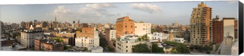 Framed Low rise buildings in a city, Manhattan, New York City, New York State, USA Print