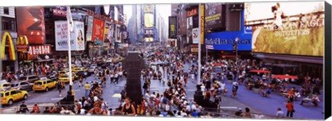 Framed People in a city, Times Square, Manhattan, New York City, New York State, USA Print