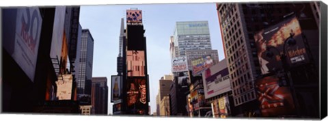 Framed Low angle view of buildings, Times Square, Manhattan, New York City, New York State, USA 2011 Print