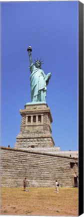 Framed Statue Of Liberty (vertical), Liberty Island, New York City, New York State Print