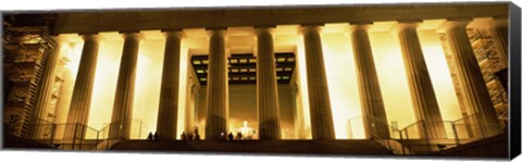 Framed Columns surrounding a memorial, Lincoln Memorial, Washington DC, USA Print