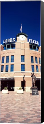 Framed Facade of a baseball stadium, Coors Field, Denver, Denver County, Colorado, USA Print