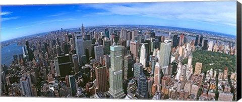 Framed Aerial view of New York City, New York State, USA 2012 Print