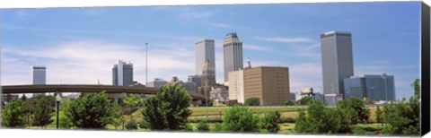 Framed Downtown Tulsa from Centennial Park, Oklahoma Print