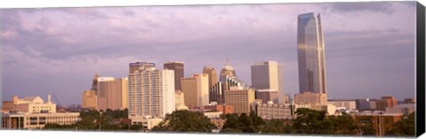 Framed Downtown skyline, Oklahoma City, Oklahoma Print