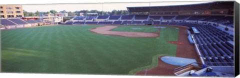 Framed Baseball stadium in a city, Durham Bulls Athletic Park, Durham, Durham County, North Carolina, USA Print