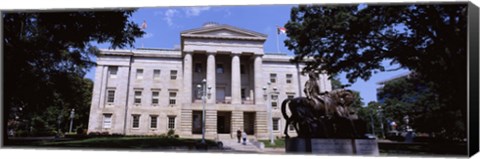 Framed Facade of a government building, City Hall, Raleigh, Wake County, North Carolina, USA Print