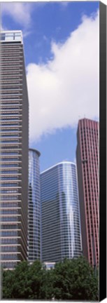 Framed Low angle view of a building, Houston, Texas, USA Print