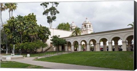 Framed Colonnade in Balboa Park, San Diego, California, USA Print