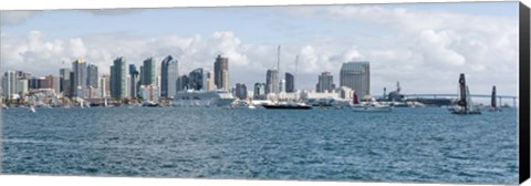 Framed San Diego as seen from the Water Print