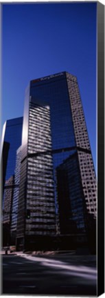 Framed Bank building in a city, Key Bank Building, Denver, Colorado, USA Print