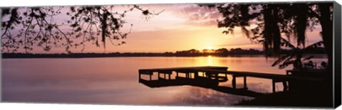 Framed Lake Whippoorwill, Sunrise, Florida Print