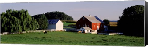 Framed Farm, Baltimore County, Maryland, USA Print