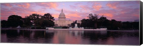 Framed US Capitol at Dusk, Washington DC Print