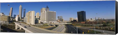 Framed Skyscrapers in a city, Cityscape, Atlanta, Georgia, USA Print