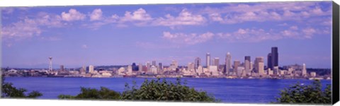 Framed Puget Sound, City Skyline, Seattle, Washington State, USA Print