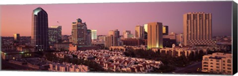 Framed Buildings in a city, San Diego, San Diego County, California, USA Print