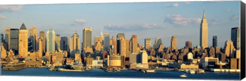 Framed Hudson River, City Skyline, NYC, New York City, New York State, USA Print
