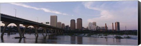 Framed Low angle view of a bridge over a river, Richmond, Virginia, USA Print